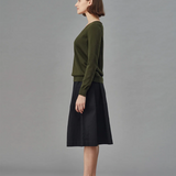 Standard Issue  Merino V Neck Slouchy - Smudge