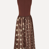 Stine Goya Asymmetrical Draped Dress - Artist Blurry Dots
