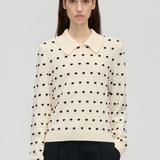 Stine Goya Bobble Polo Collar Sweater - Sunlight Bobbles