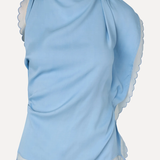 Stine Goya Draped Sleeveless Top - Sky Blue