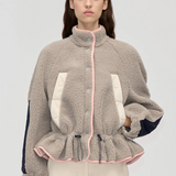 Stine Goya Dropped Shouldered Gathered Jacket - Flint Grey