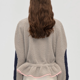 Stine Goya Dropped Shouldered Gathered Jacket - Flint Grey