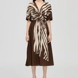 Stine Goya Elastic Detail Midi Dress - Bow