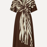 Stine Goya Elastic Detail Midi Dress - Bow