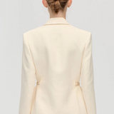 Stine Goya Elastic Detail Tailoring Blazer - Eggnog