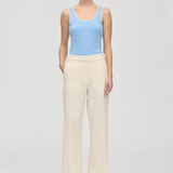 Stine Goya Elastic Detail Tailoring Pants - Eggnog