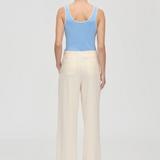 Stine Goya Elastic Detail Tailoring Pants - Eggnog