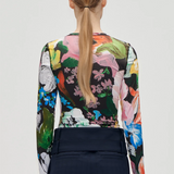 Stine Goya Elastic Long Sleeve Top - Flowers Under The Sun