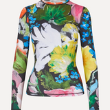 Stine Goya Elastic Long Sleeve Top - Flowers Under The Sun