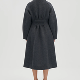Stine Goya Elastic Waist Raglan Long Coat - Graphite