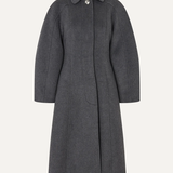 Stine Goya Elastic Waist Raglan Long Coat - Graphite