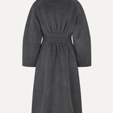 Stine Goya Elastic Waist Raglan Long Coat - Graphite