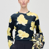 Stine Goya Long Sleeve T-shirt- Yellow Petunias
