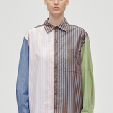 Stine Goya Pocket Oversized Shirt - Multistripes Mix