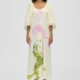 Stine Goya Romantic Voluminous Sleeve Dress - Horses