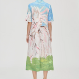 Stine Goya Short Sleeve Midi Dress - Cherry Blossom