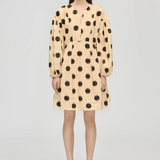 Stine Goya Voluminous Long Sleeves Mini - Dots In Motion