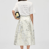 Stine Goya Voluminous Midi Skirt - Lurex Garden