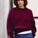Surprise Jane Mohair Sweater - Aubergine
