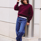 Surprise Jane Mohair Sweater - Aubergine