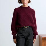 Surprise Jane Mohair Sweater - Aubergine