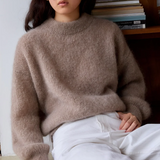 Surprise Jane Mohair Sweater - Taupe