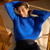 Surprise Jane Mohair Sweater - Bleu electrique