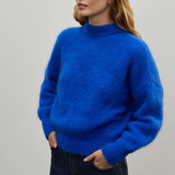 Surprise Jane Mohair Sweater - Bleu electrique