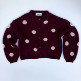 Surprise Oliva Cardigan - Pois Aubergine
