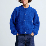 Surprise Olivia Mohair Cardigan - Bleu Electrique