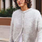 Surprise Olivia Mohair Cardigan - Gris