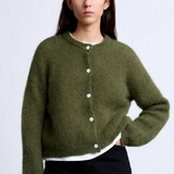 Surprise Olivia Mohair Cardigan - Olive