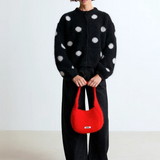 Surprise Olivia Mohair Cardigan - Pois Noir