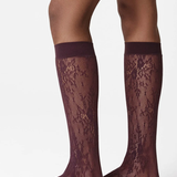 Swedish Stockings Rosa Lace Knee Highs - Huckleberry