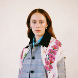 Twenty Seven Names A Cat May Look at a Queen jacket - Blue Houndstooth
