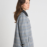 Twenty Seven Names A Cat May Look at a Queen jacket - Blue Houndstooth