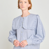 Twenty Seven Names All That Jazz Blouse - White & Navy Stripe