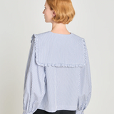 Twenty Seven Names All That Jazz Blouse - White & Navy Stripe
