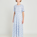 Twenty Seven Names Balance Dress - Pale Blue Check
