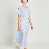 Twenty Seven Names Balance Dress - Pale Blue Check