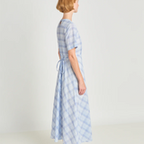 Twenty Seven Names Balance Dress - Pale Blue Check