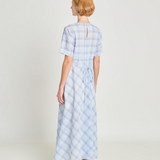 Twenty Seven Names Balance Dress - Pale Blue Check