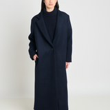Twenty Seven Names Illusions Coat - Navy
