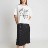 Twenty Seven Names I'm Lost skirt - Black Chevron