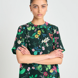 Twenty Seven Names  Interpretations Tee - Deep Green Floral