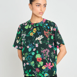 Twenty Seven Names  Interpretations Tee - Deep Green Floral