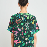 Twenty Seven Names  Interpretations Tee - Deep Green Floral