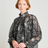 Twenty Seven Names Just Like Heaven Blouse - Black Peony