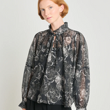 Twenty Seven Names Just Like Heaven Blouse - Black Peony