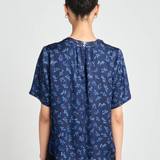 Twenty Seven Names Levels Tee - Navy Posy